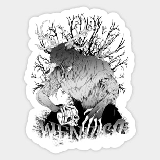 Wendigo Skinwalker Sticker